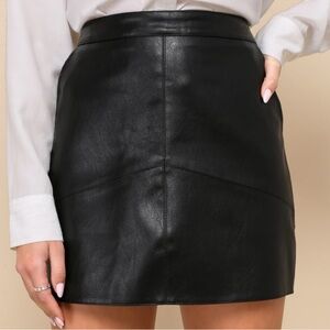 Lulu’s Leather Mini Skirt